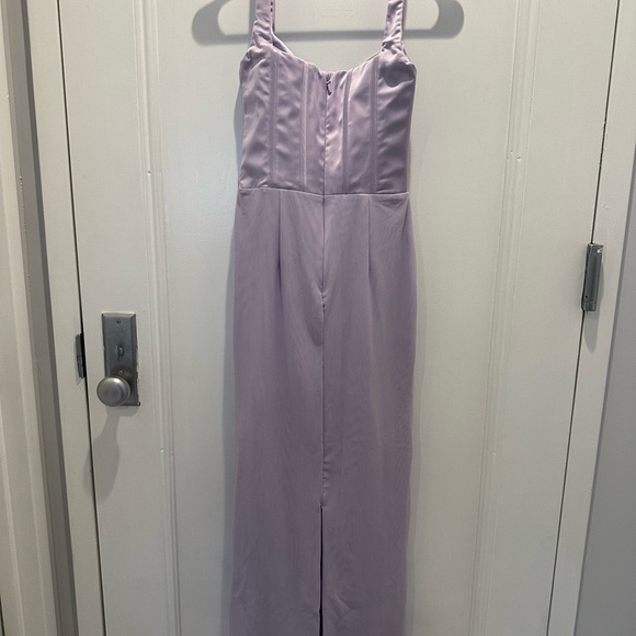 House of CB Breeze Orchid Satin Corset Maxi Dress - Picture 13 of 16